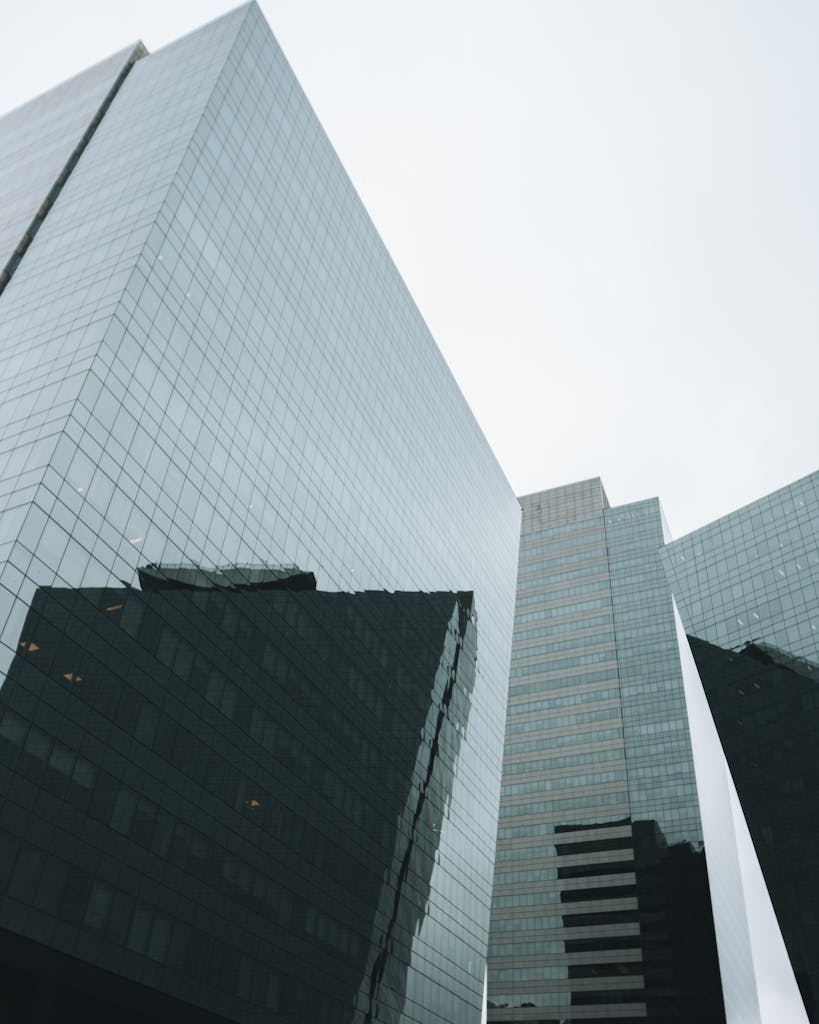 Architectural Photo of Black and Gray Buildings